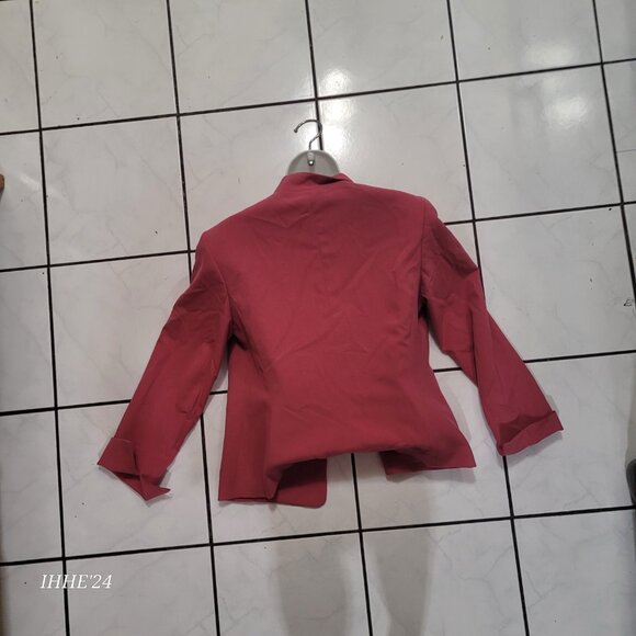 Nine West Womens Pink Blazer Jacket M Polyester Viscose & Elastane Blend - Picture 7 of 11